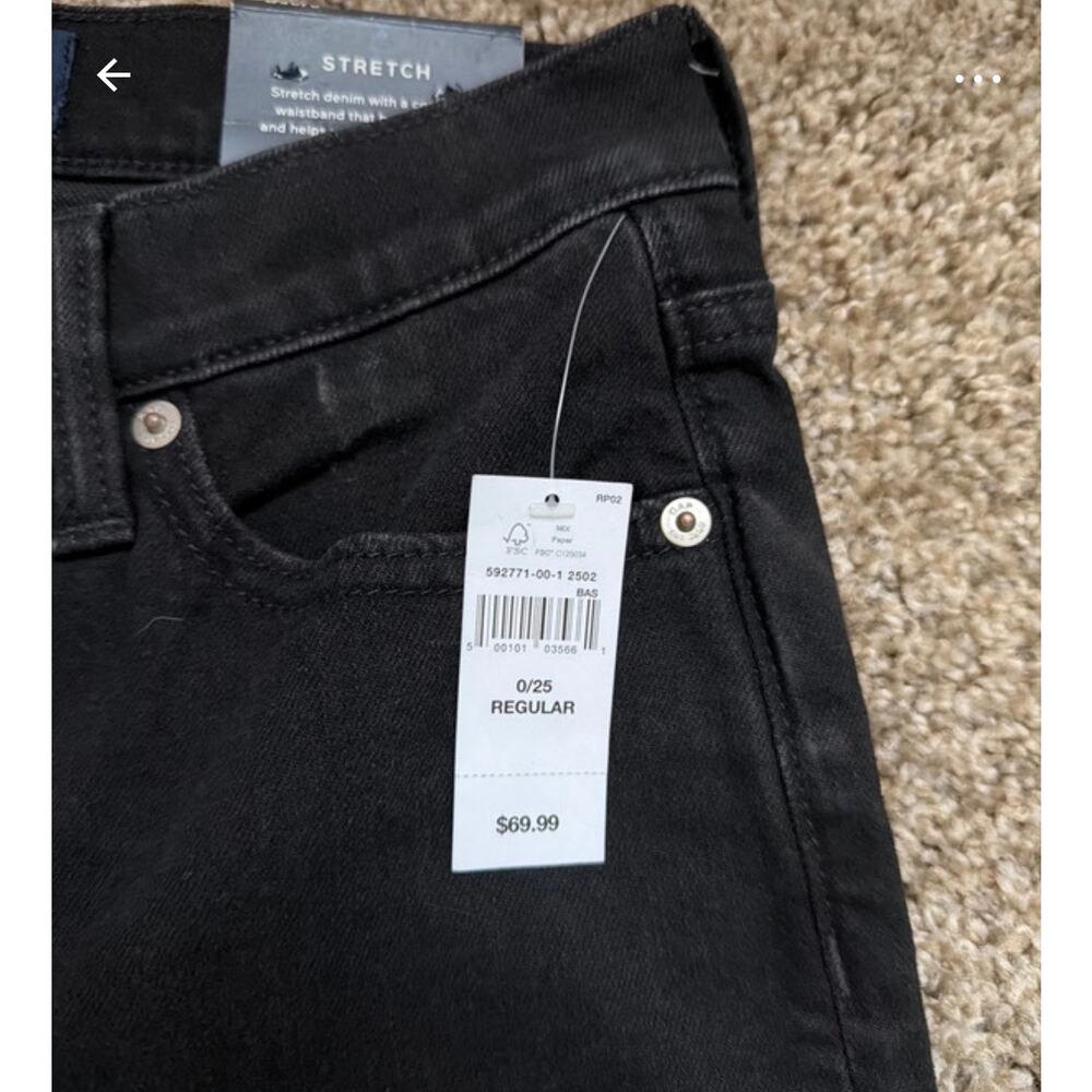 Gap Kick Fit Women's Black Denim Jeans 0 NWT - Picture 4 of 6